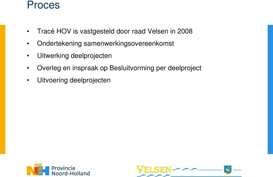 Uitwerking deelprojecten Overleg en inspraak op