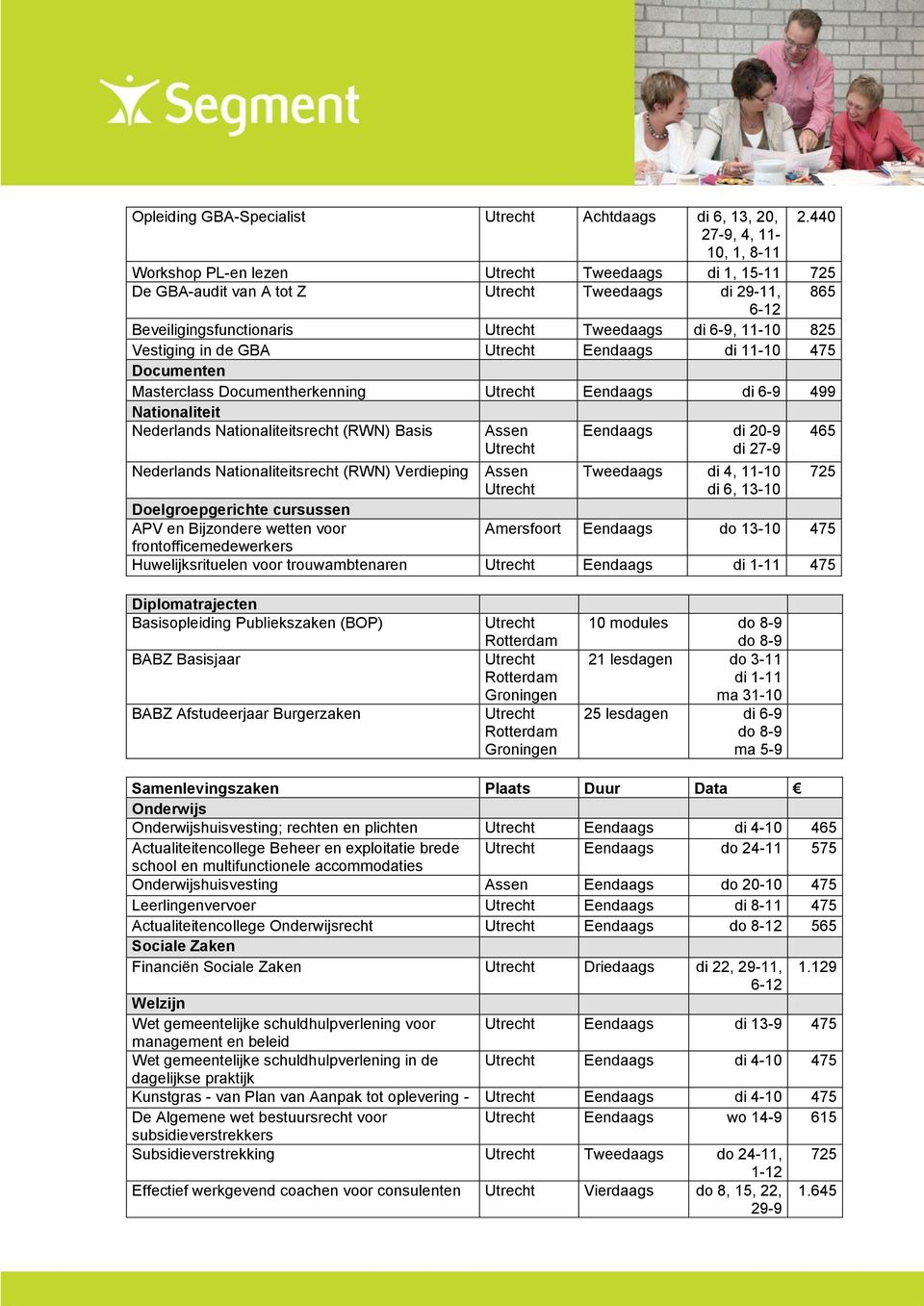 Eendaags di 11-10 475 Documenten Masterclass Documentherkenning Eendaags di 6-9 499 Nationaliteit Nederlands Nationaliteitsrecht (RWN) Basis Nederlands Nationaliteitsrecht (RWN) Verdieping Assen