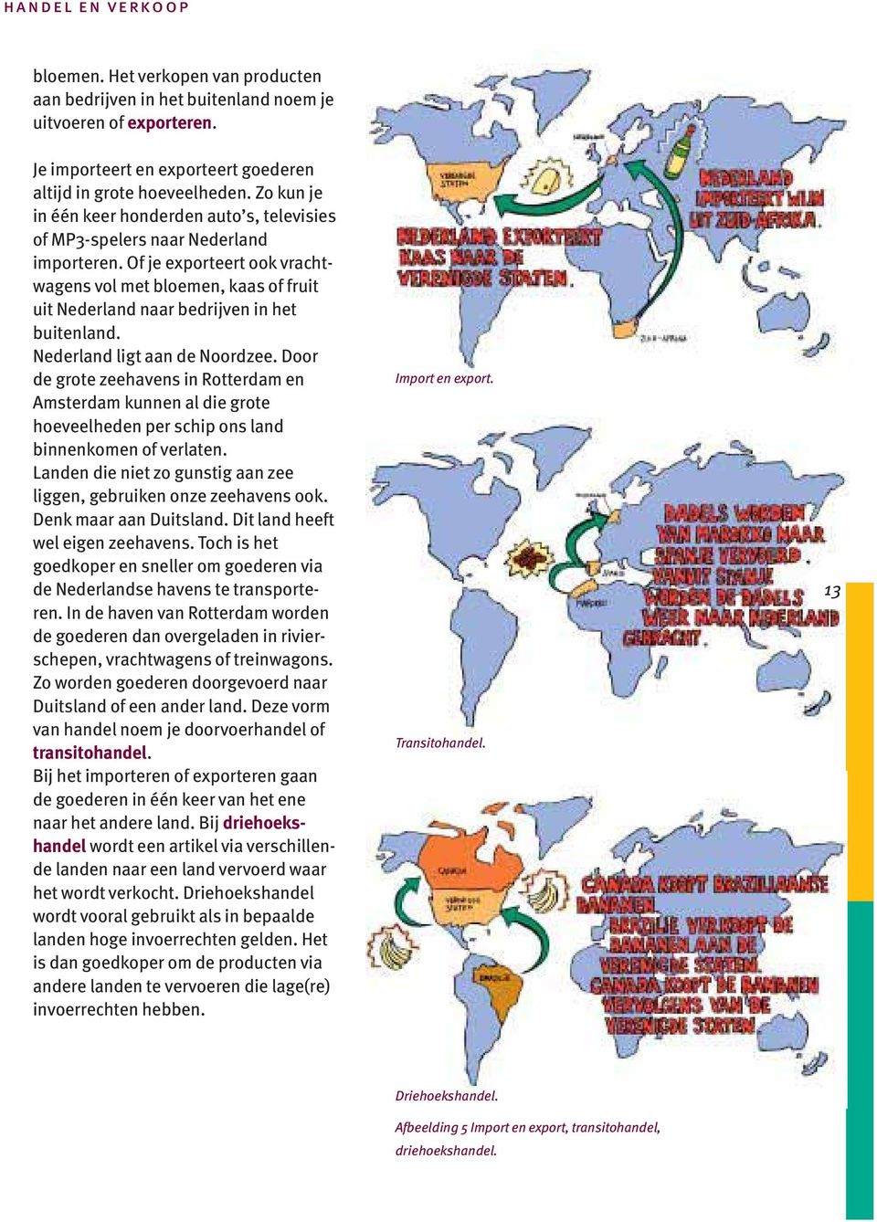 Of je exporteert ook vrachtwagens vol met bloemen, kaas of fruit uit Nederland naar bedrijven in het buitenland. Nederland ligt aan de Noordzee.