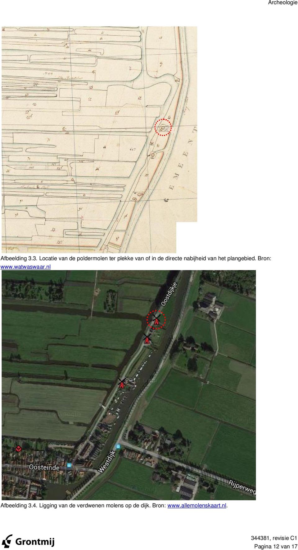 nabijheid van het plangebied. Bron: www.watwaswaar.