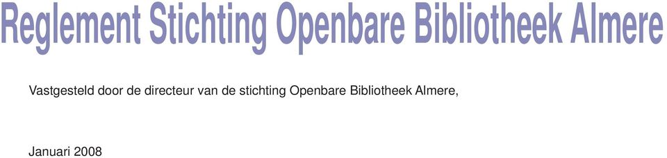 stichting Openbare