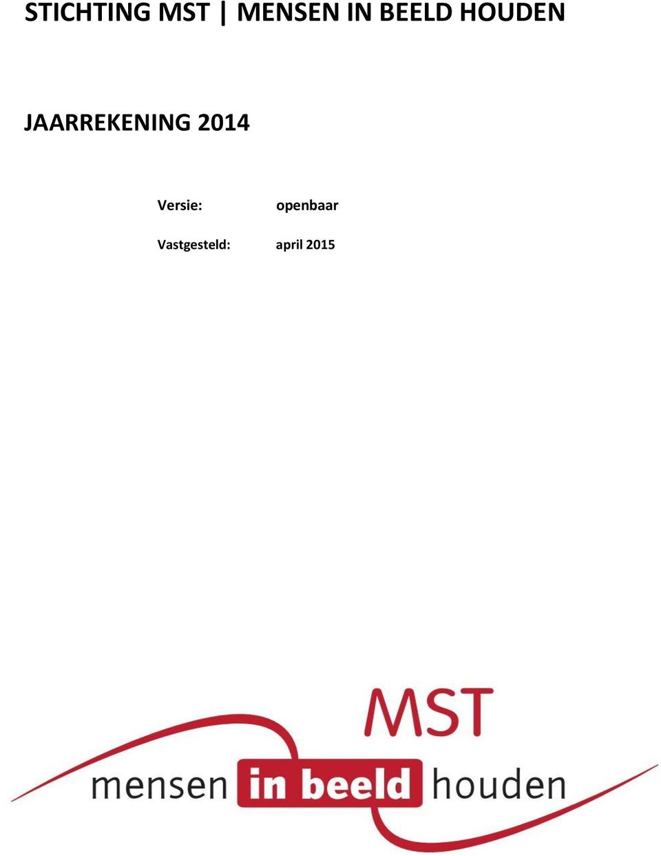 JAARREKENING 2014