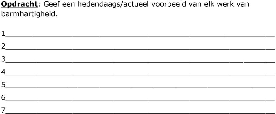 voorbeeld van elk werk