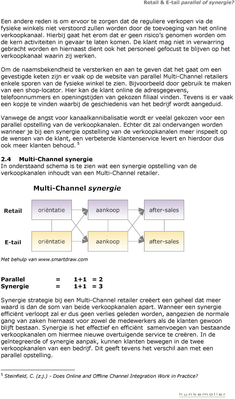 De klant mag niet in verwarring gebracht worden en hiernaast dient ook het personeel gefocust te blijven op het verkoopkanaal waarin zij werken.