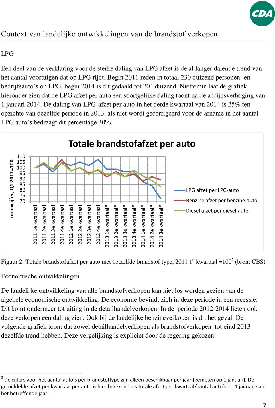 daling van LPG afzet is de al langer dalende trend van het aantal voortuigen dat op LPG rijdt.