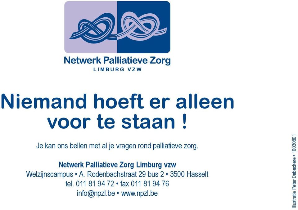 Netwerk Palliatieve Zorg Limburg vzw Welzijnscampus A.