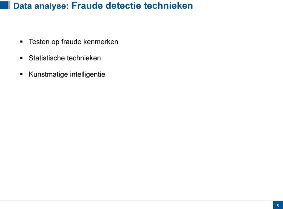 kenmerken Statistische