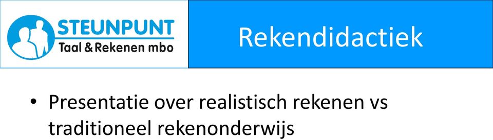 realistisch rekenen