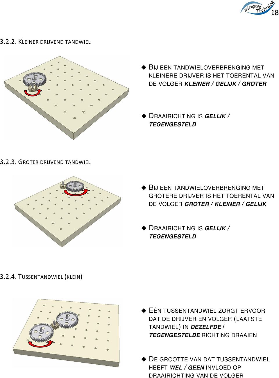 IS GELIJK / TEGENGESTELD 3.