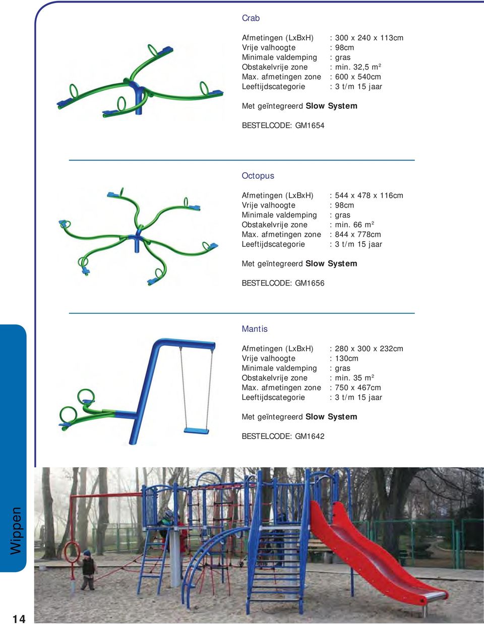 : 98cm Obstakelvrije zone : min. 66 m 2 Max.