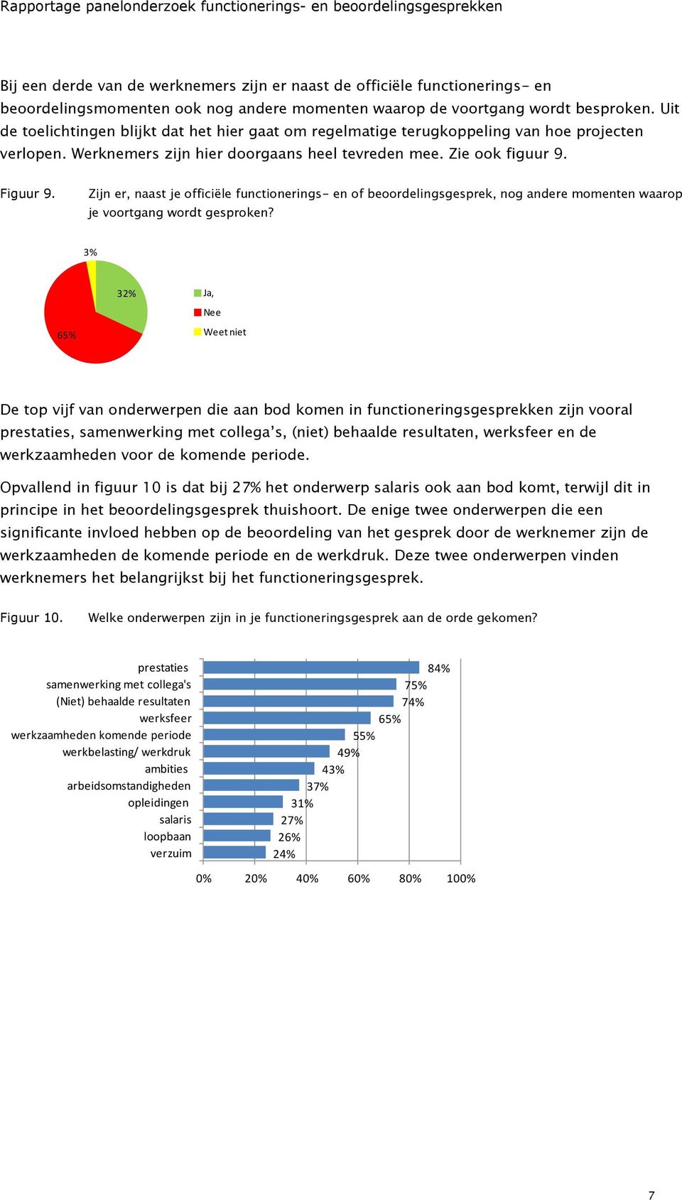 Zijn er, naast je officiële functionerings- en of beoordelingsgesprek, nog andere momenten waarop je voortgang wordt gesproken?