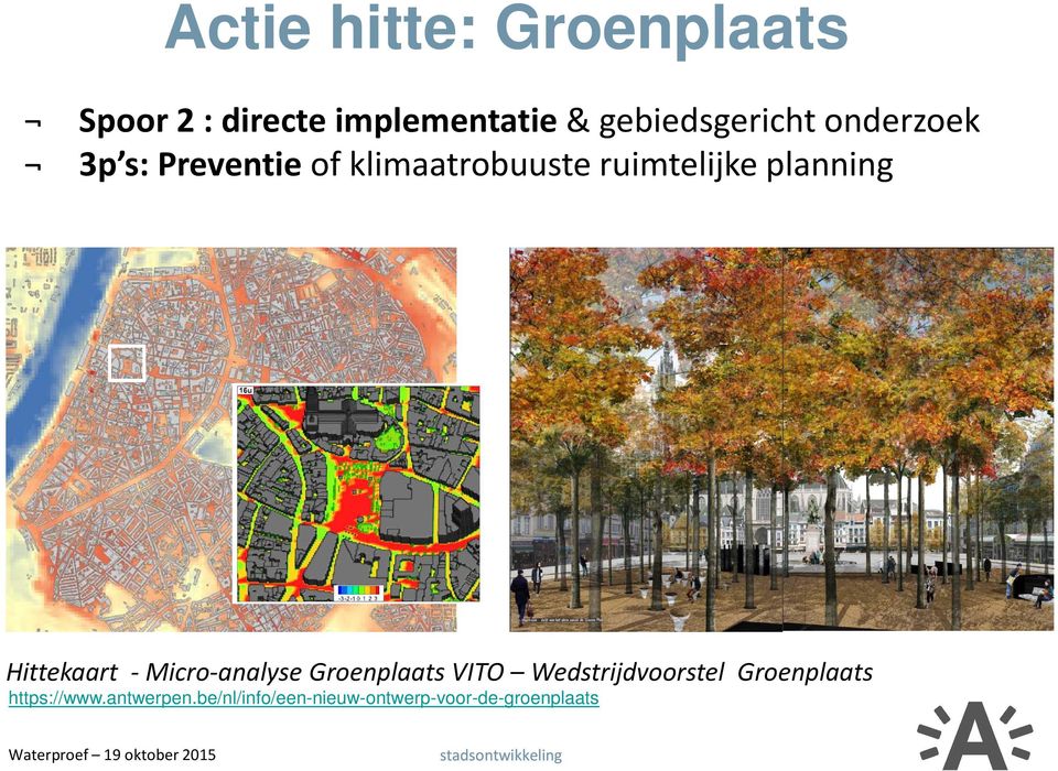 ruimtelijke planning Hittekaart - Micro-analyse Groenplaats VITO