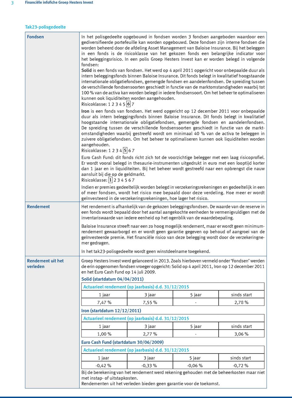 Bij het beleggen in een fonds is de risicoklasse van het gekozen fonds een belangrijke indicator voor het beleggingsrisico.