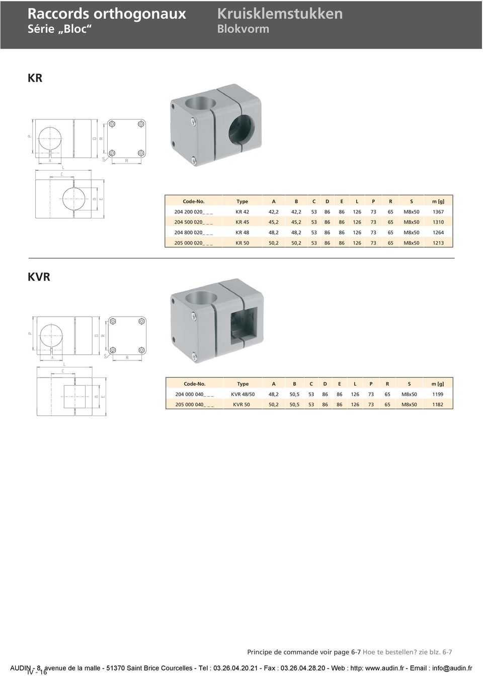 M8x50 1310 204 800 020 _ KR 48 48,2 48,2 53 86 86 126 73 65 M8x50 1264 205 000 020 _ KR 50 50,2 50,2 53 86 86 126 73 65 M8x50 1213 KR CodeNo.