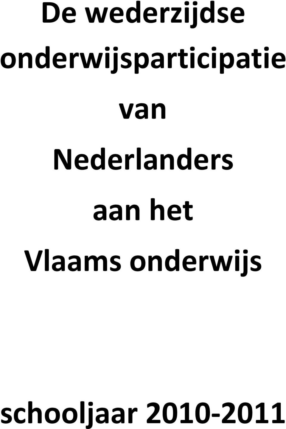 van Nederlanders aan het