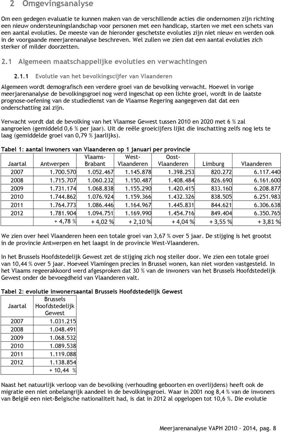 Wel zullen we zien dat een aantal evoluties zich sterker of milder doorzetten. 2.1 