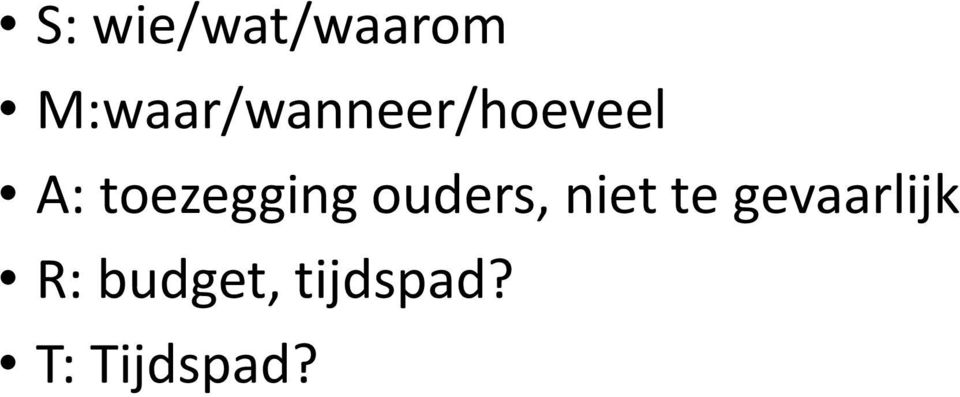 toezegging ouders, niet te