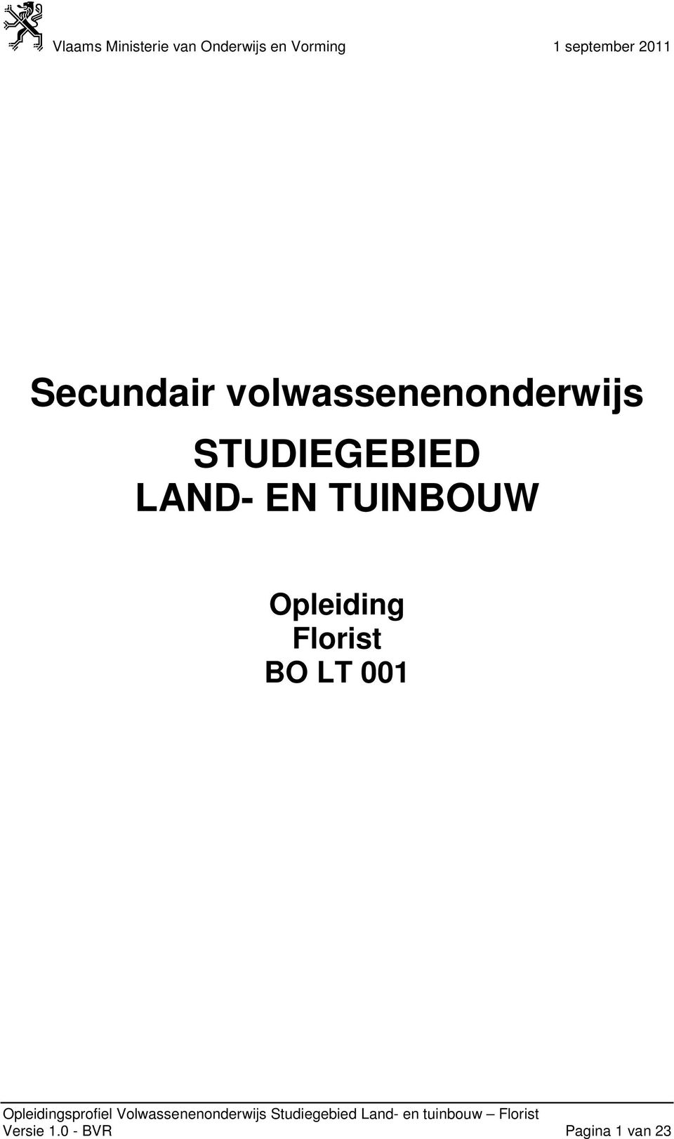 Opleiding Florist BO LT 001