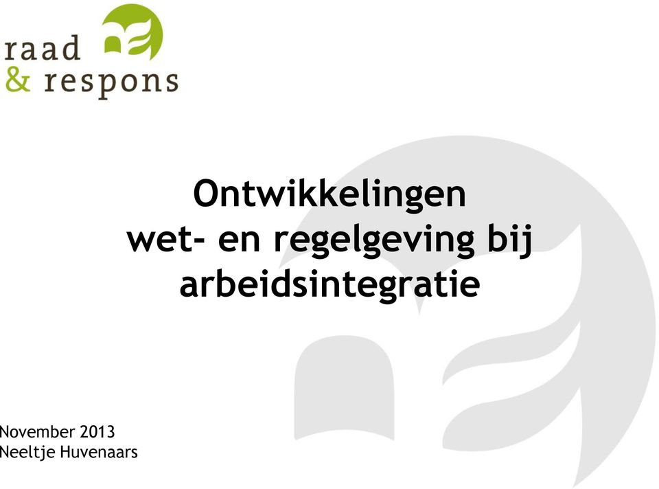 arbeidsintegratie