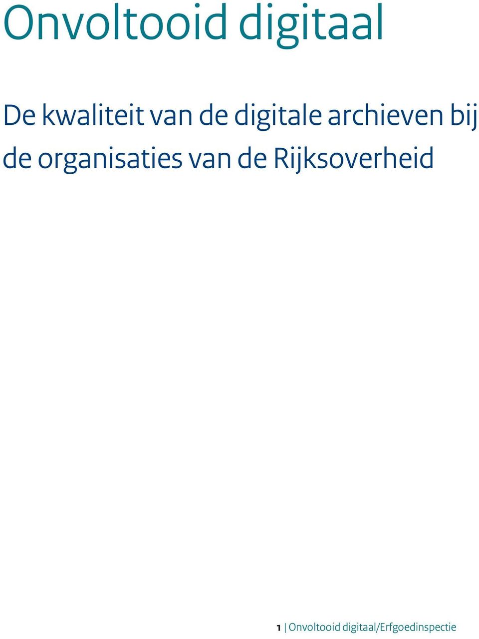 organisaties van de Rijksoverheid