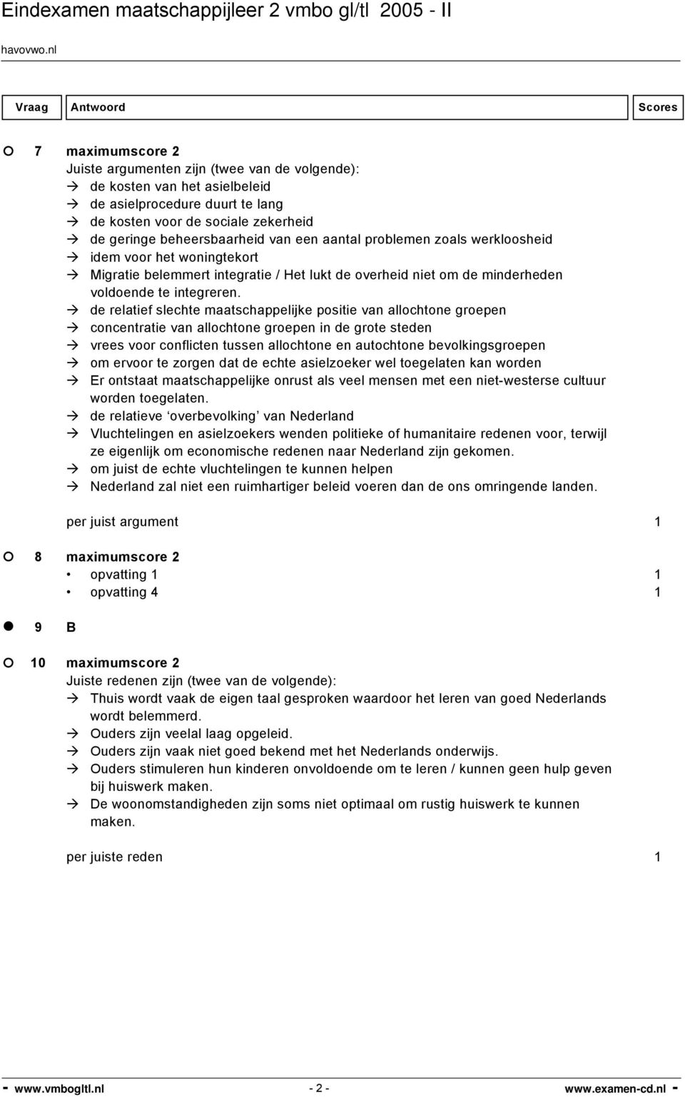 de relatief slechte maatschappelijke positie van allochtone groepen concentratie van allochtone groepen in de grote steden vrees voor conflicten tussen allochtone en autochtone bevolkingsgroepen om