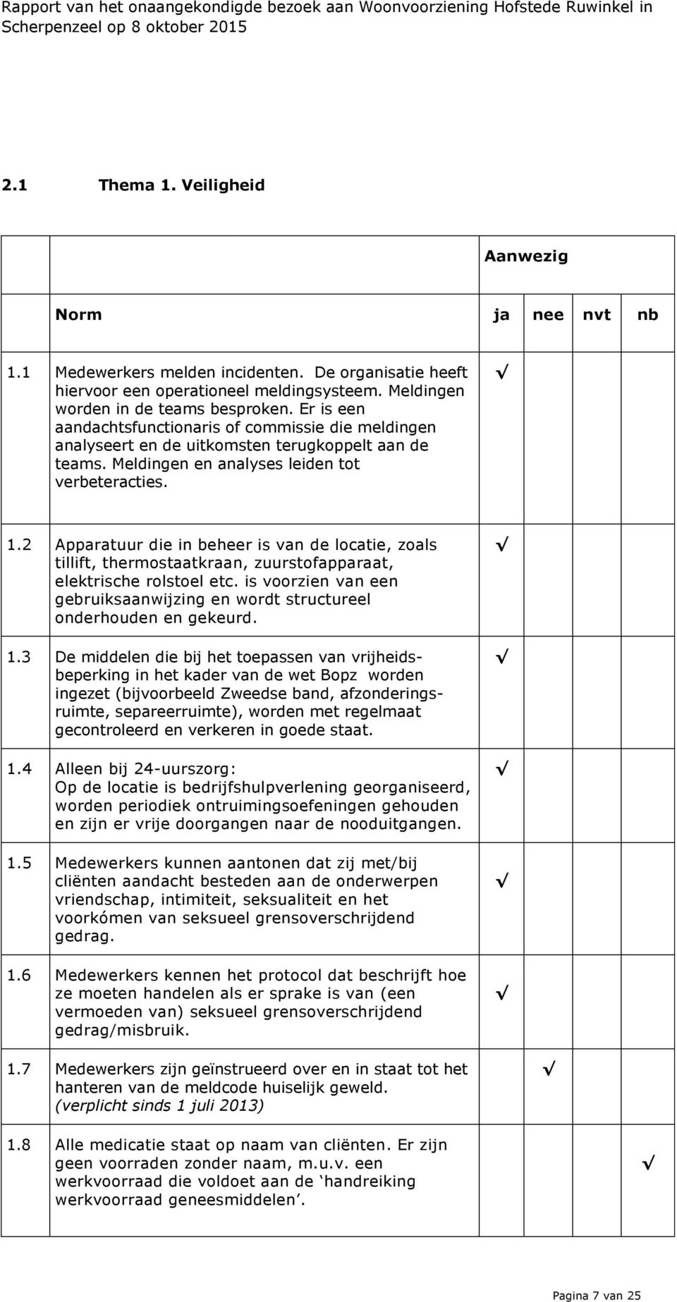 2 Apparatuur die in beheer is van de locatie, zoals tillift, thermostaatkraan, zuurstofapparaat, elektrische rolstoel etc.