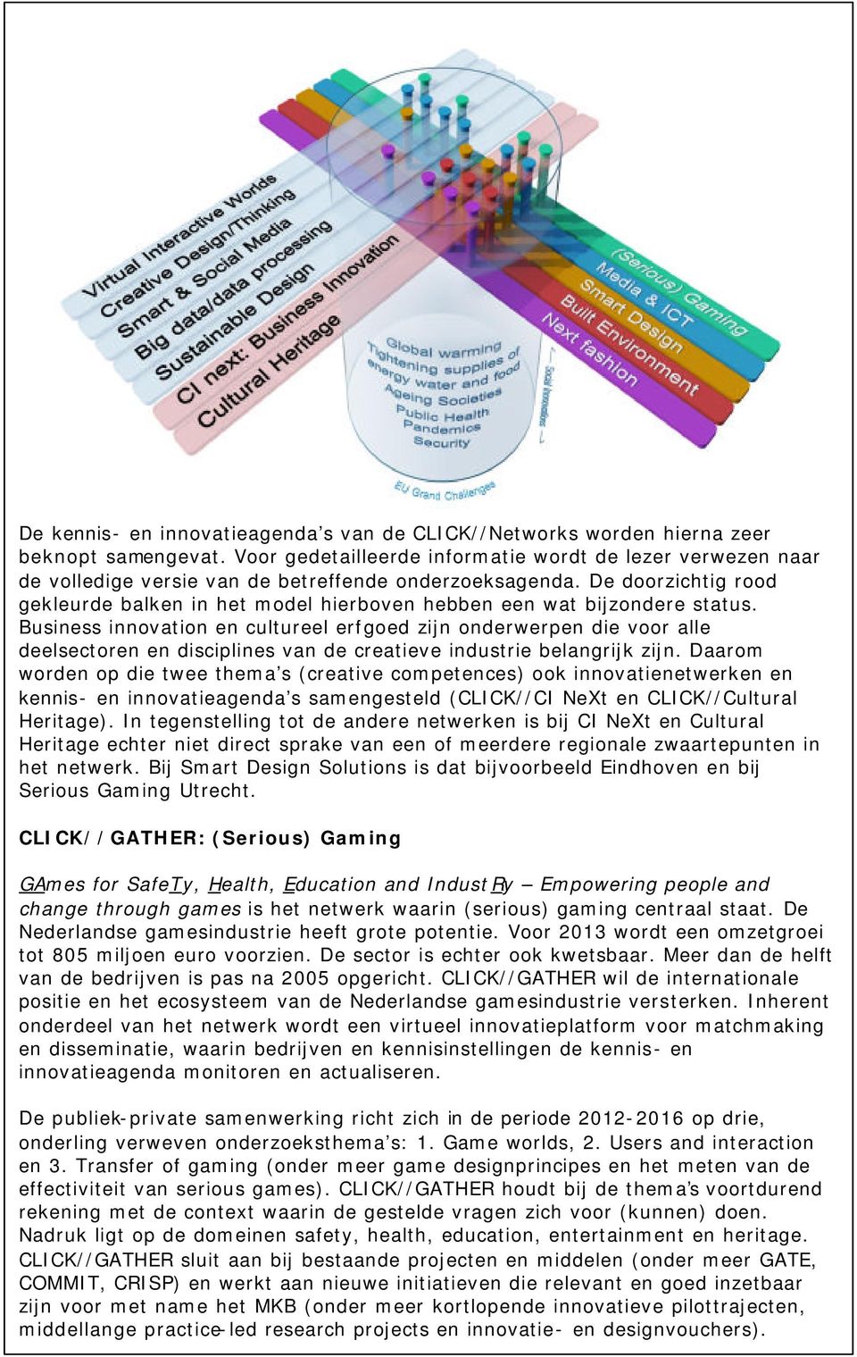 De doorzichtig rood gekleurde balken in het model hierboven hebben een wat bijzondere status.