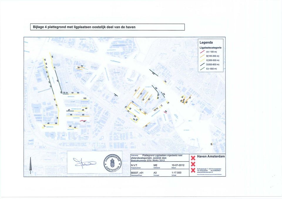 oostelijk deel. Besluitnummer 079 / RHN / 7012 Haven Amsterdam N.VT.