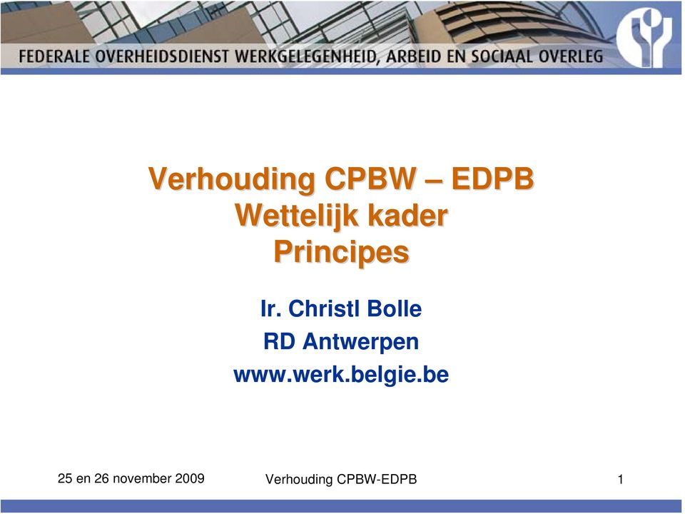 Christl Bolle RD Antwerpen www.werk.