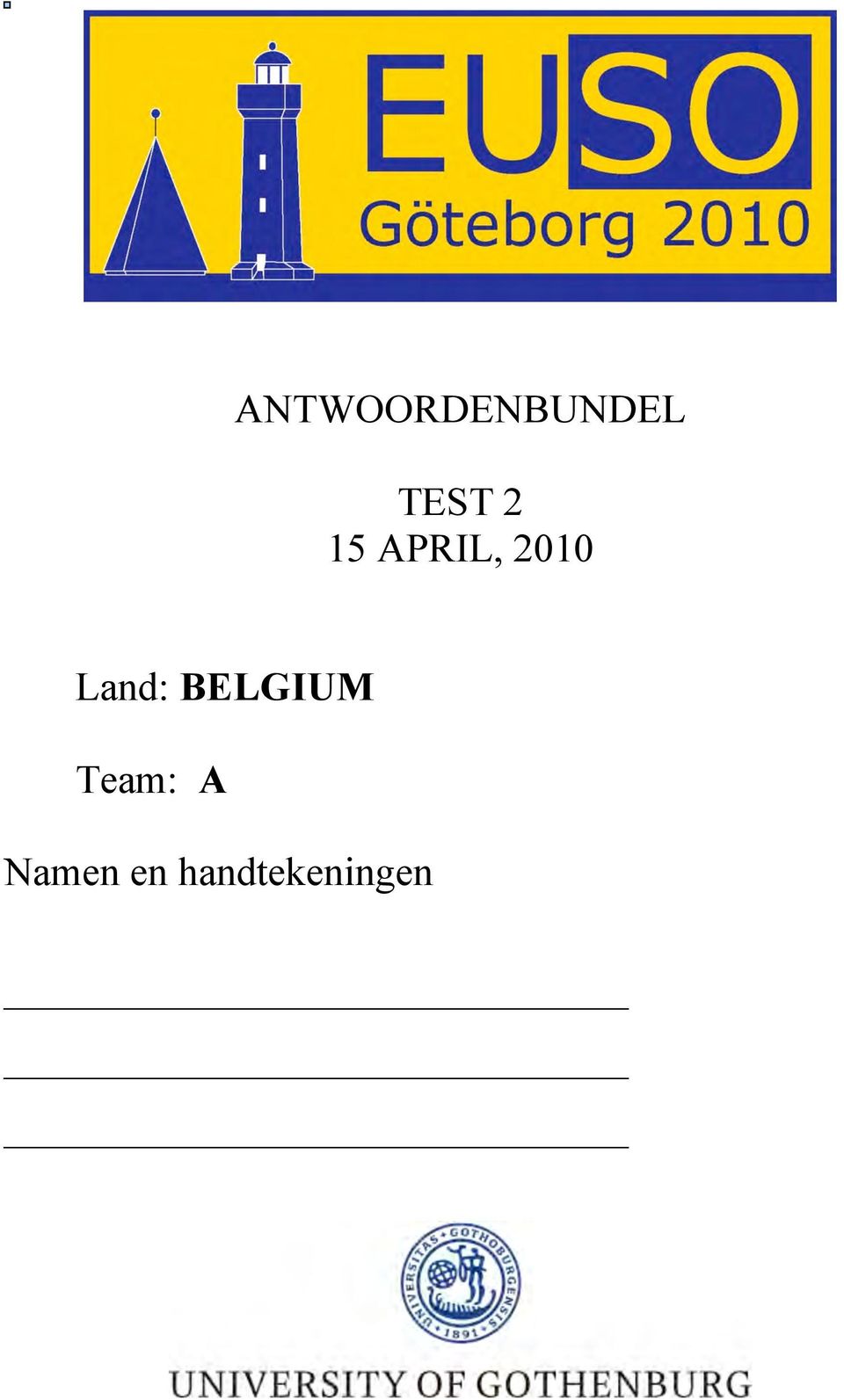 2010 Land: BELGIUM