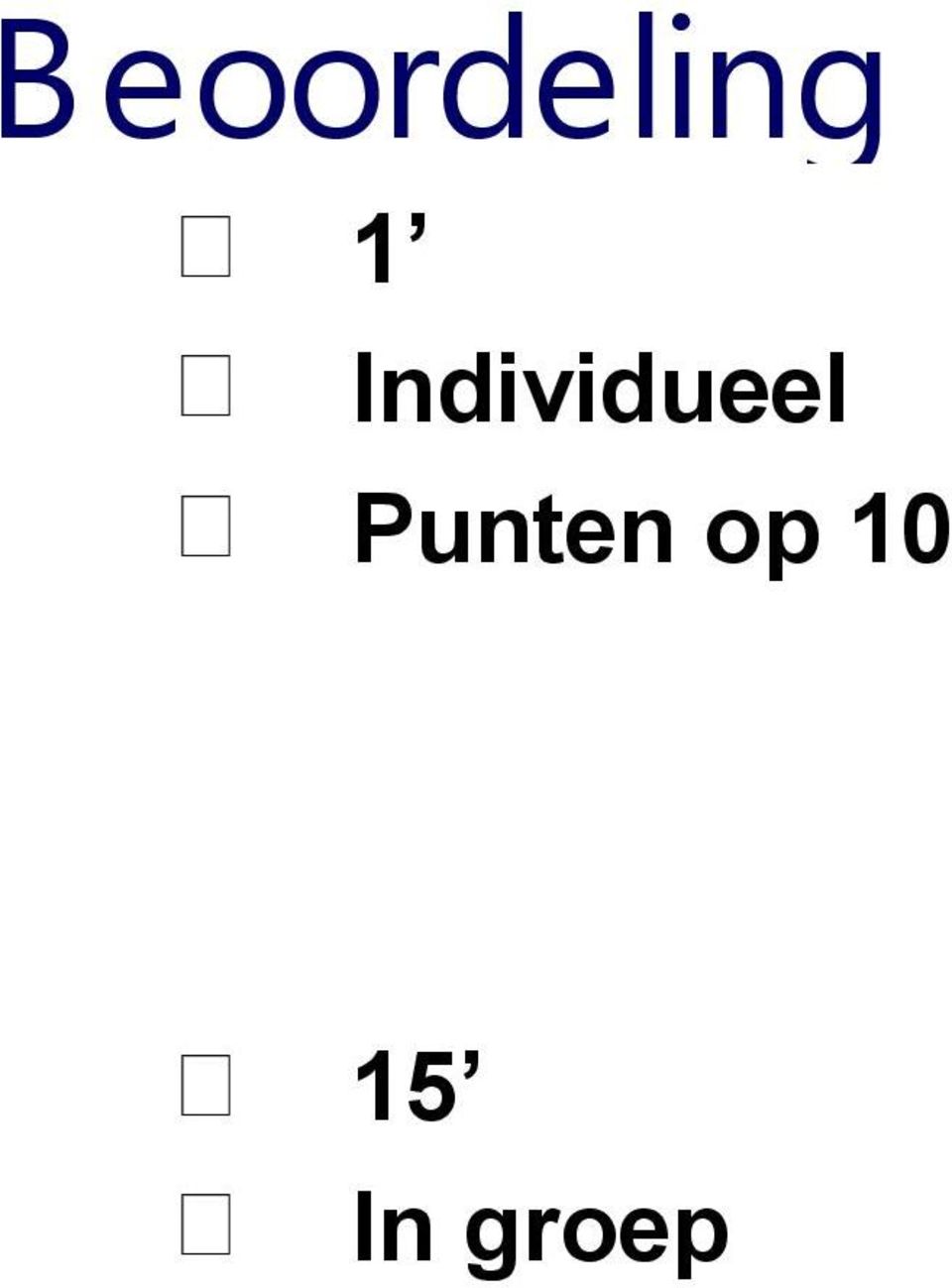 Individueel