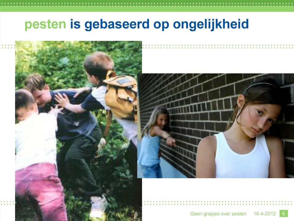 ongelijkheid Geen