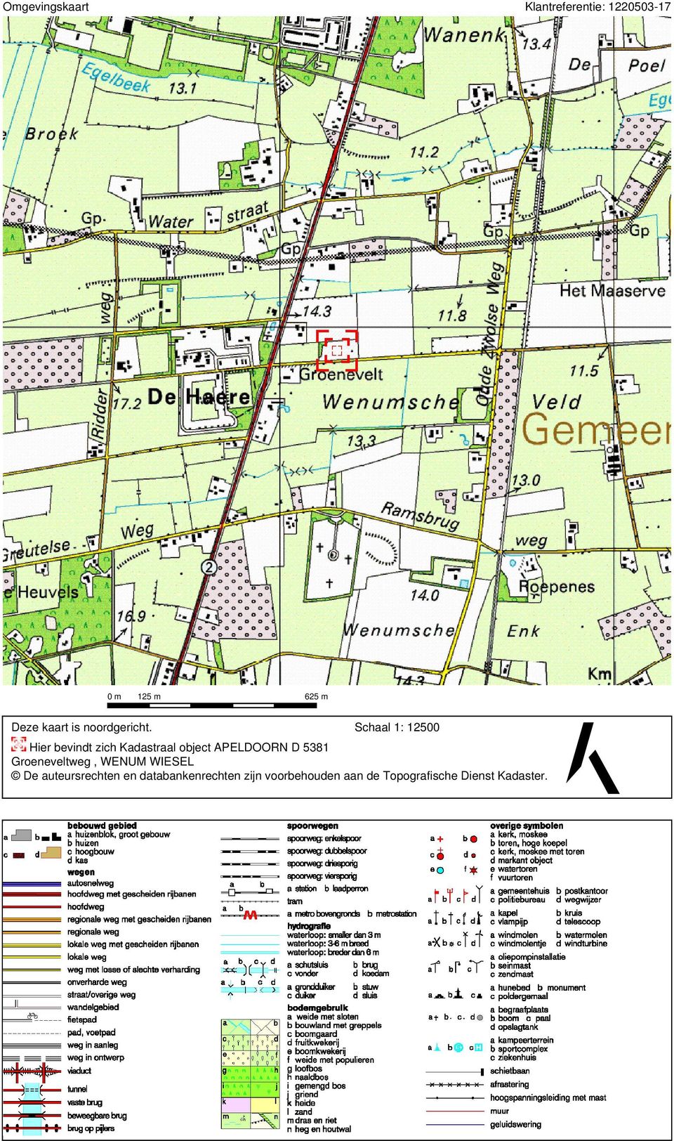 Schaal 1: 12500 Hier bevindt zich Kadastraal object APELDOORN D 5381