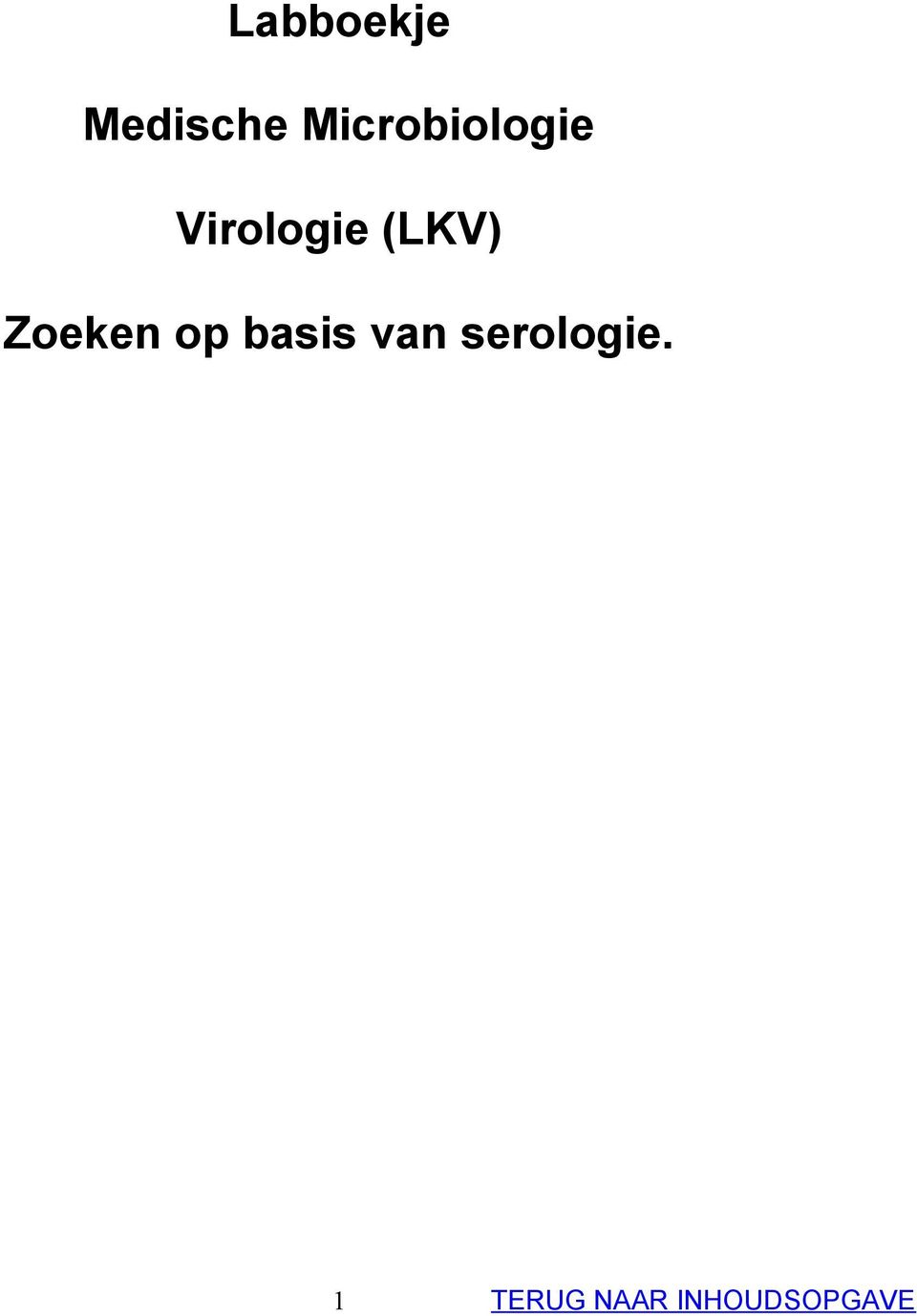 Virologie () Zoeken