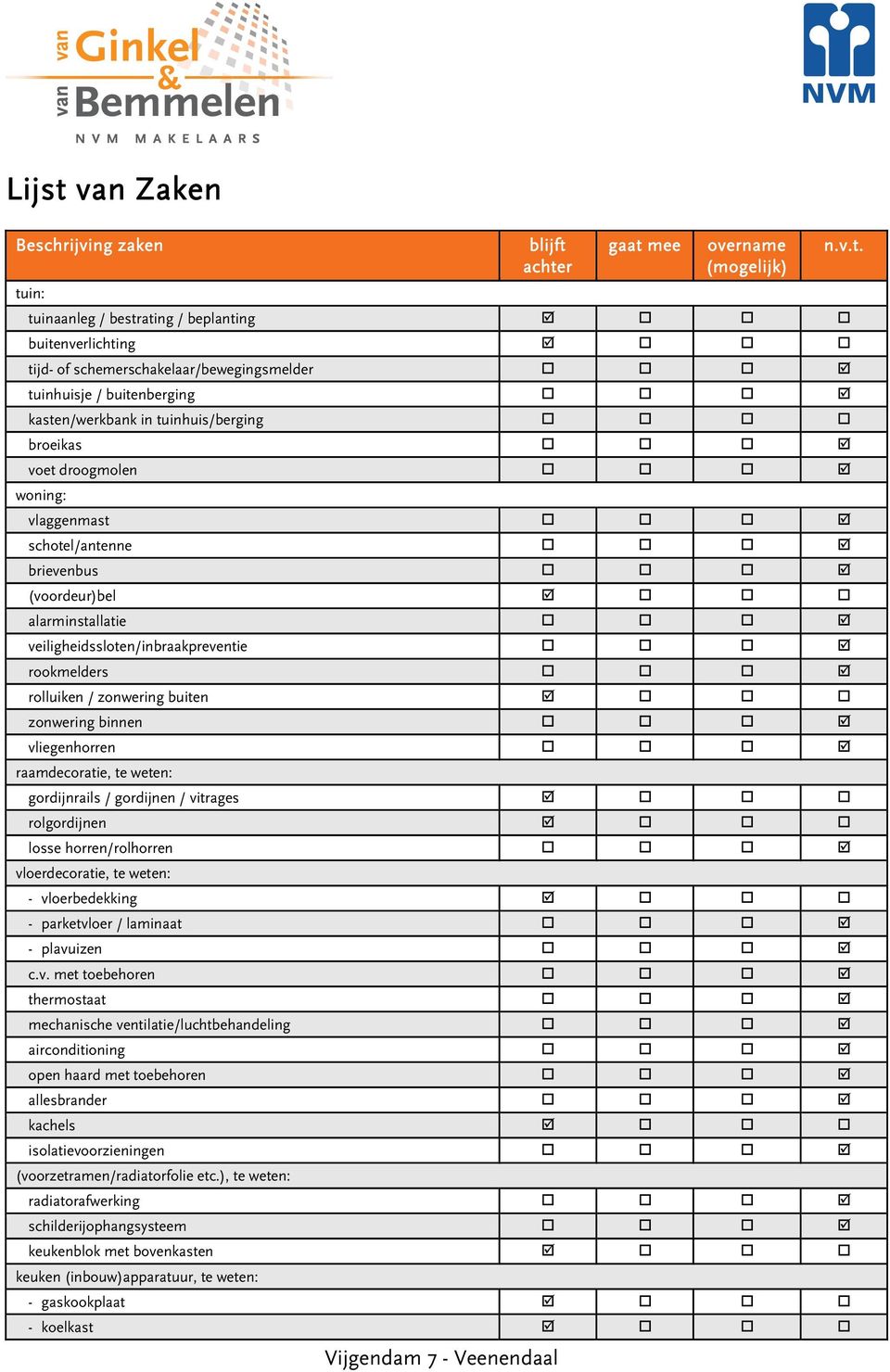 rolluiken / zonwering buiten zonwering binnen vliegenhorren raamdecoratie, te weten: gordijnrails / gordijnen / vitrages rolgordijnen losse horren/rolhorren vloerdecoratie, te weten: - vloerbedekking