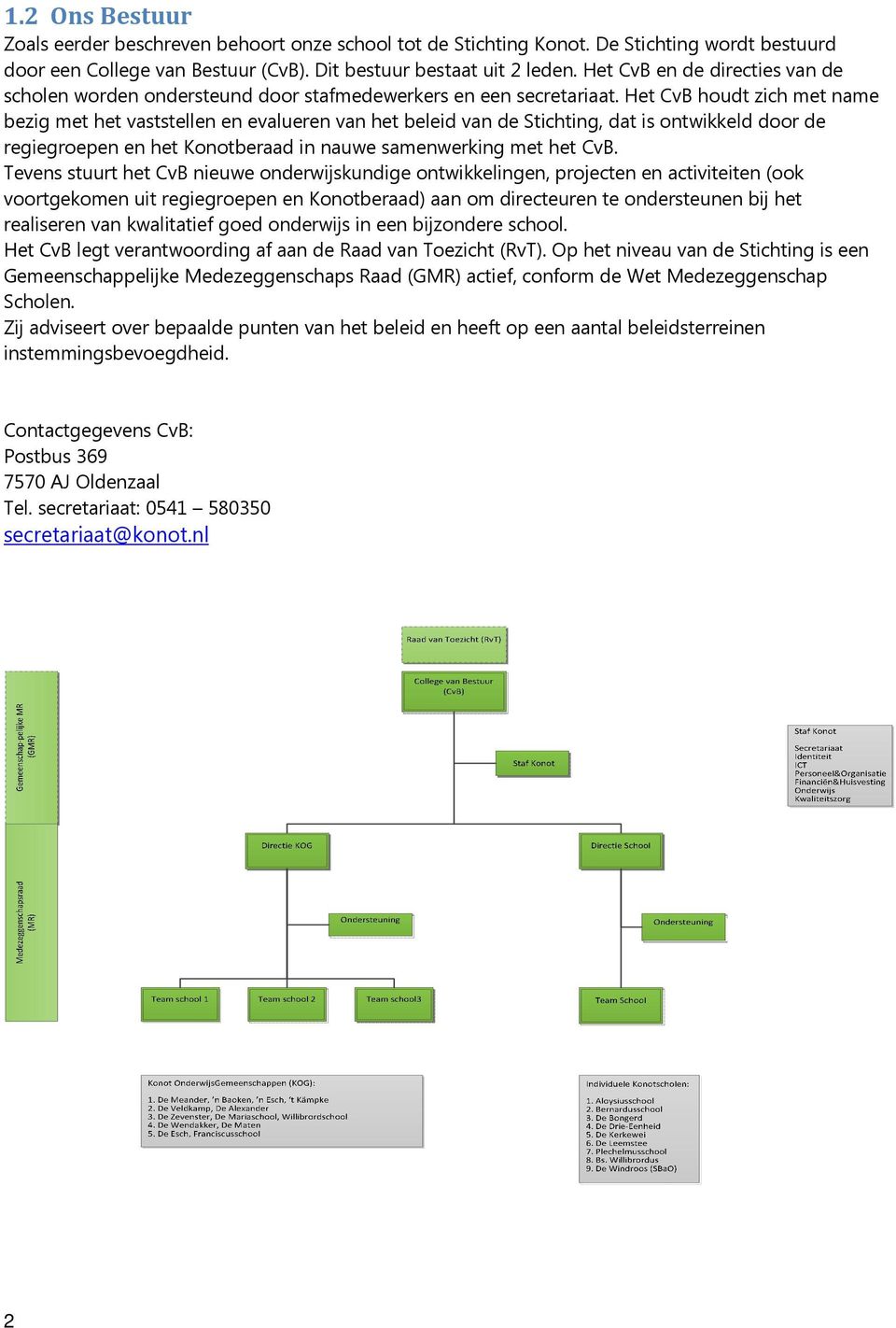 Het CvB houdt zich met name bezig met het vaststellen en evalueren van het beleid van de Stichting, dat is ontwikkeld door de regiegroepen en het Konotberaad in nauwe samenwerking met het CvB.