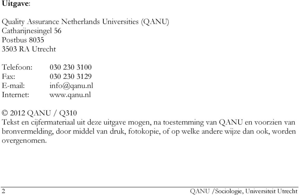 nl Internet: www.qanu.