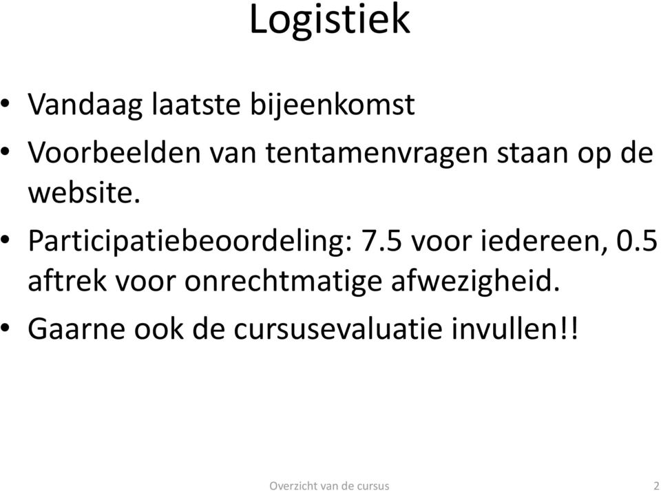 Participatiebeoordeling: 7.5 voor iedereen, 0.