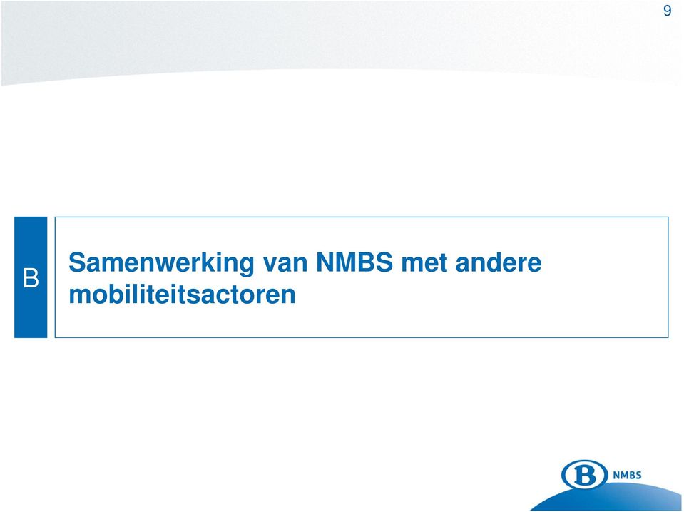 van NMBS met