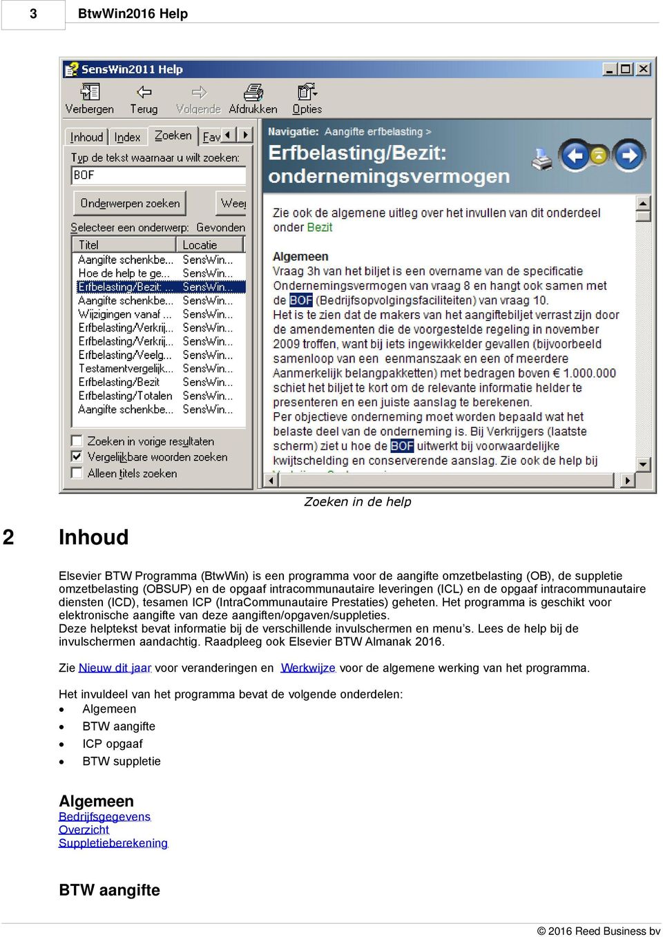 Het programma is geschikt voor elektronische aangifte van deze aangiften/opgaven/suppleties. Deze helptekst bevat informatie bij de verschillende invulschermen en menu s.