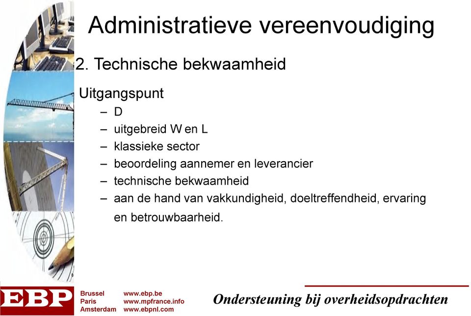 klassieke sector beoordeling aannemer en leverancier