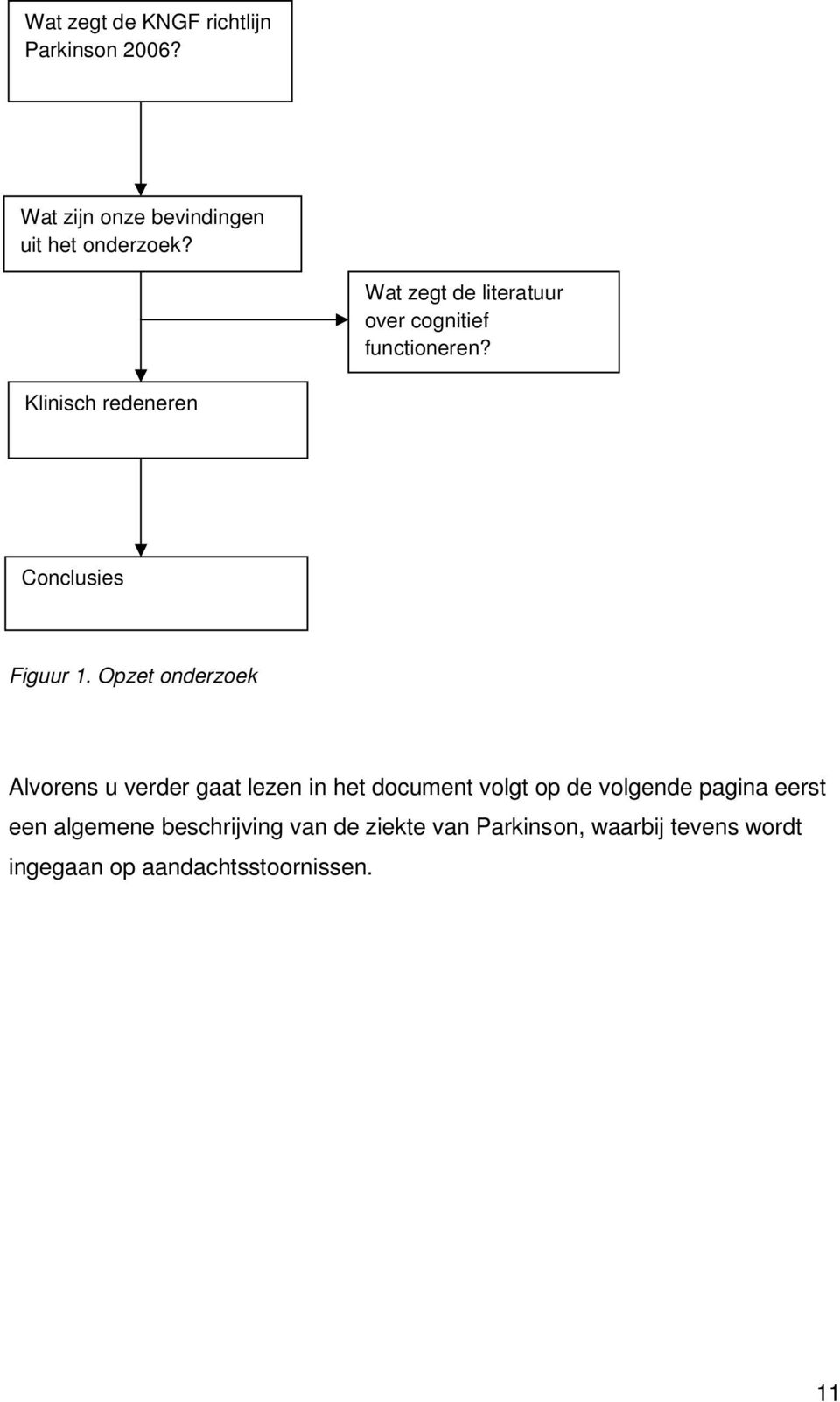 Opzet onderzoek Alvorens u verder gaat lezen in het document volgt op de volgende pagina eerst