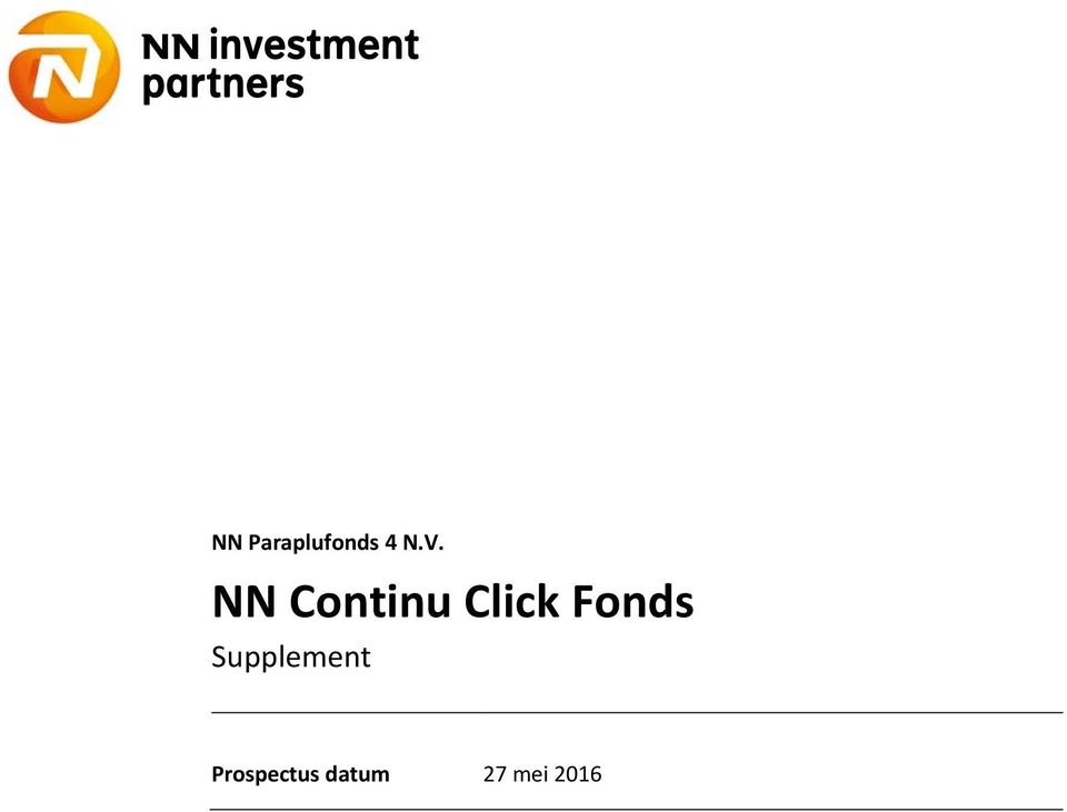 Fonds Supplement