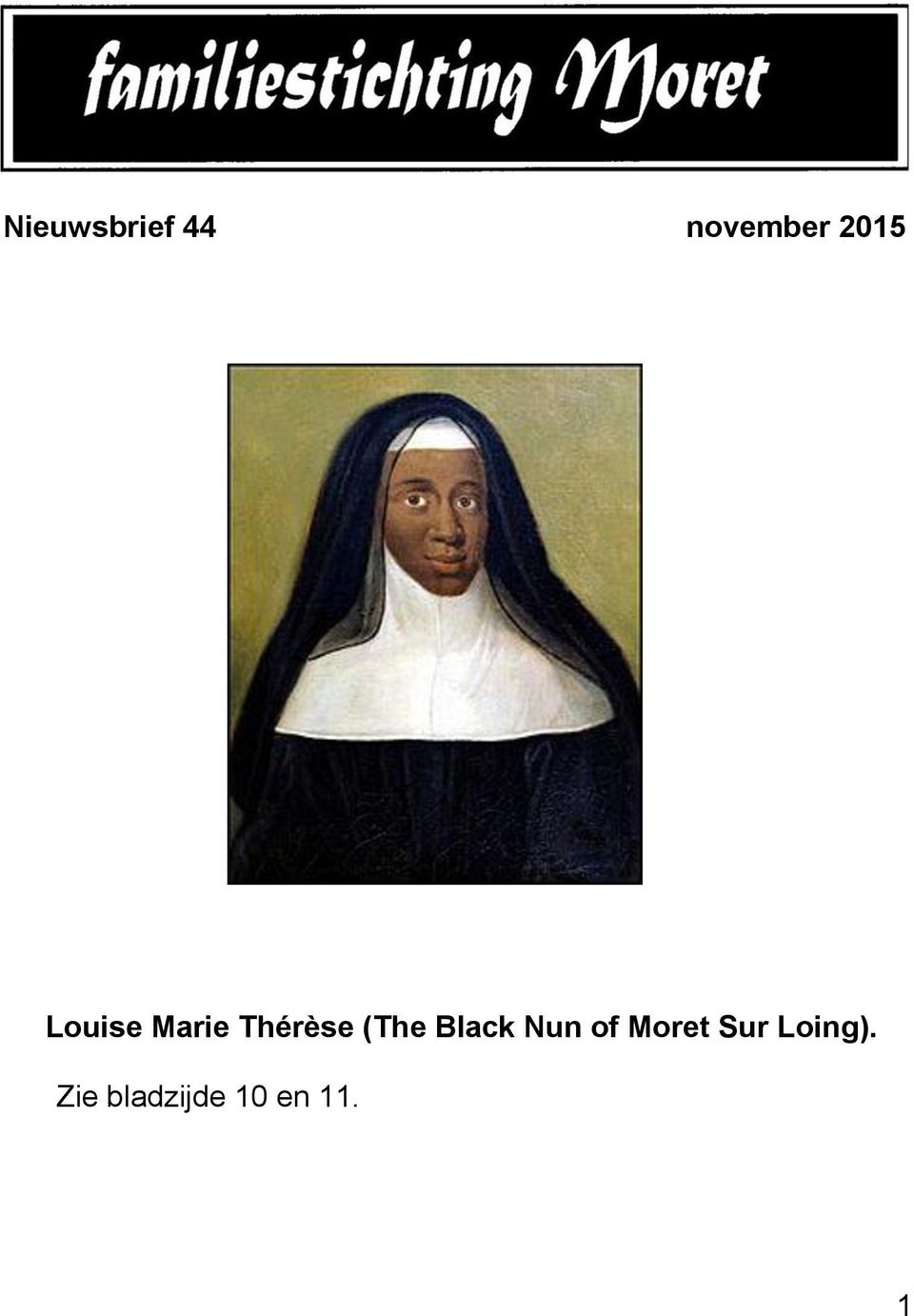 (The Black Nun of Moret Sur