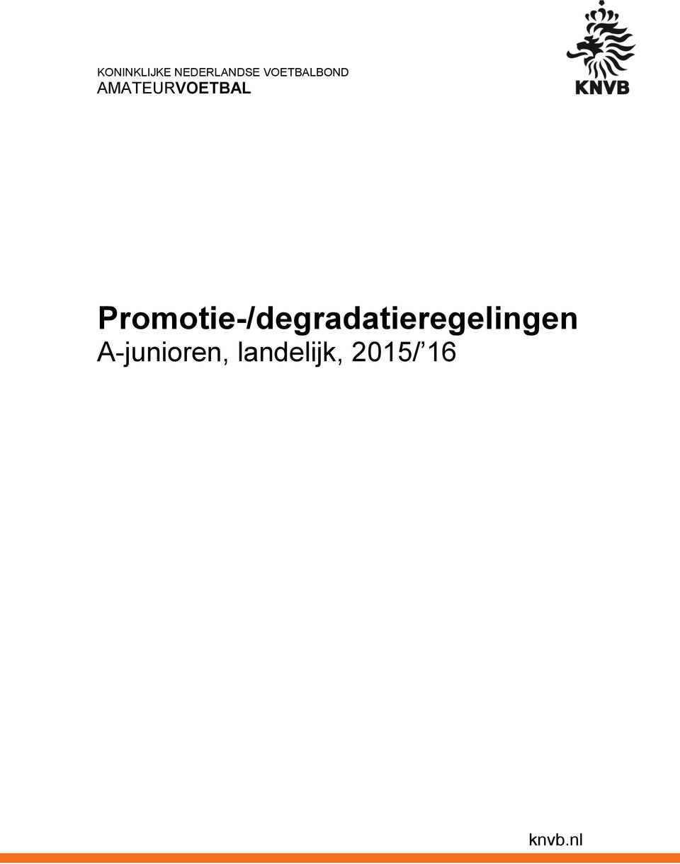 Promotie-/degradatieregelingen