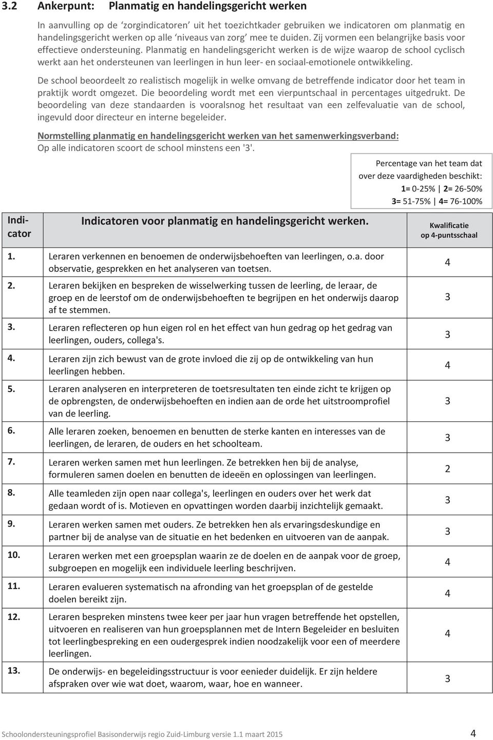 Planmatig en handelingsgericht werken is de wijze waarop de school cyclisch werkt aan het ondersteunen van leerlingen in hun leer- en sociaal-emotionele ontwikkeling.