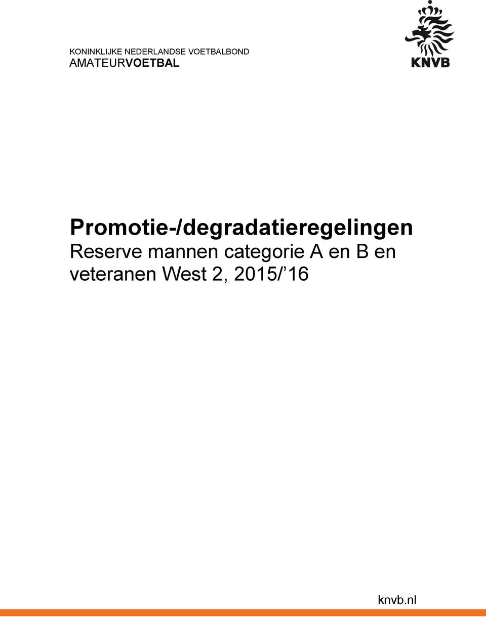 Promotie-/degradatieregelingen