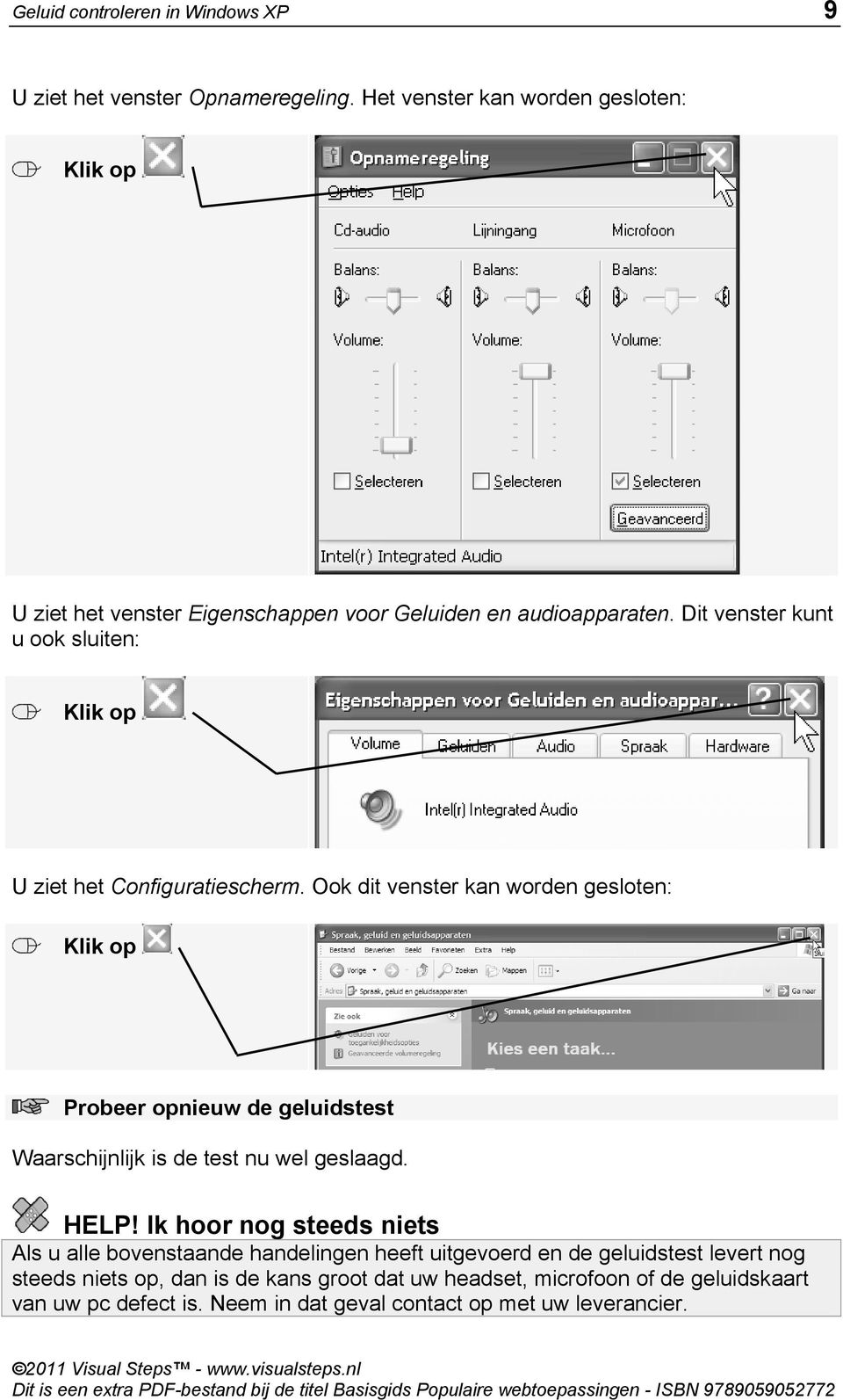 Dit venster kunt u ook sluiten: U ziet het Configuratiescherm.