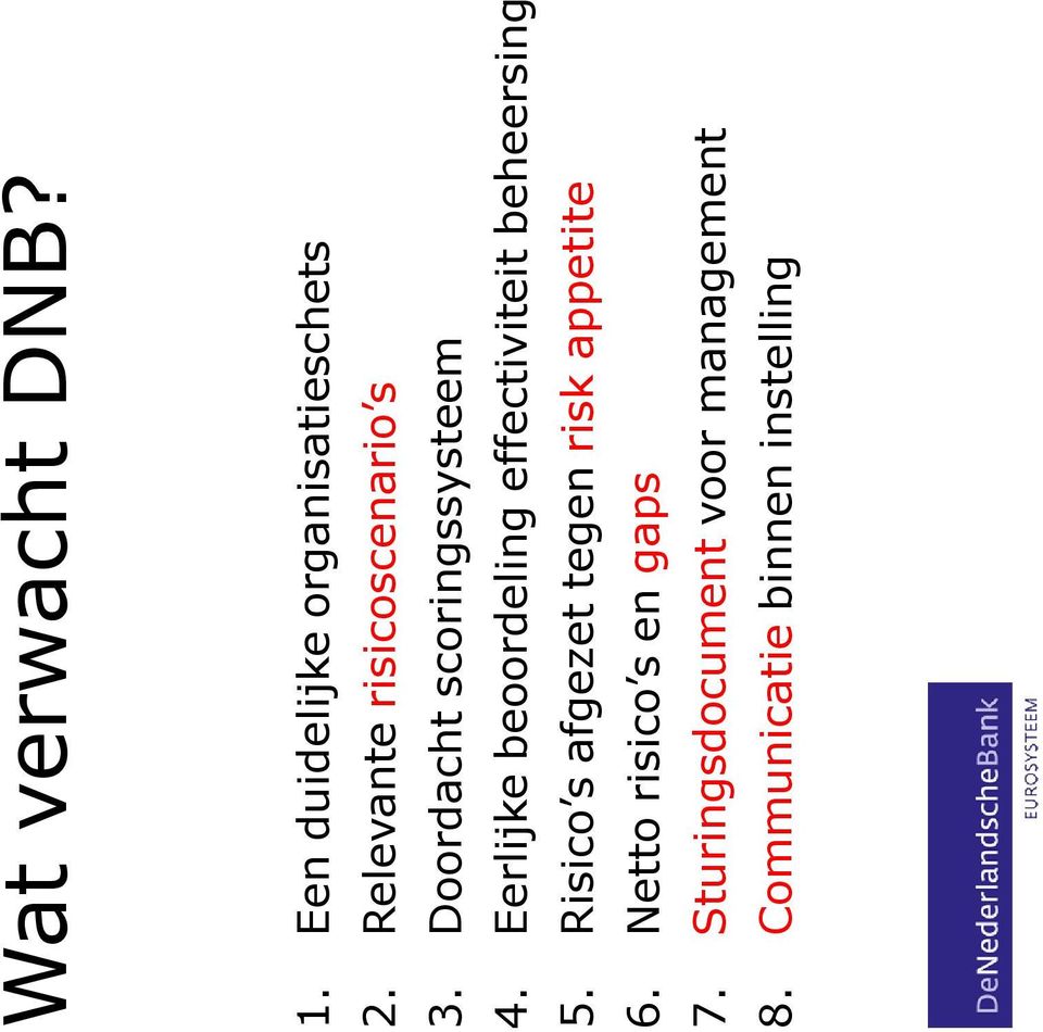 Eerlijke beoordeling effectiviteit beheersing 5.