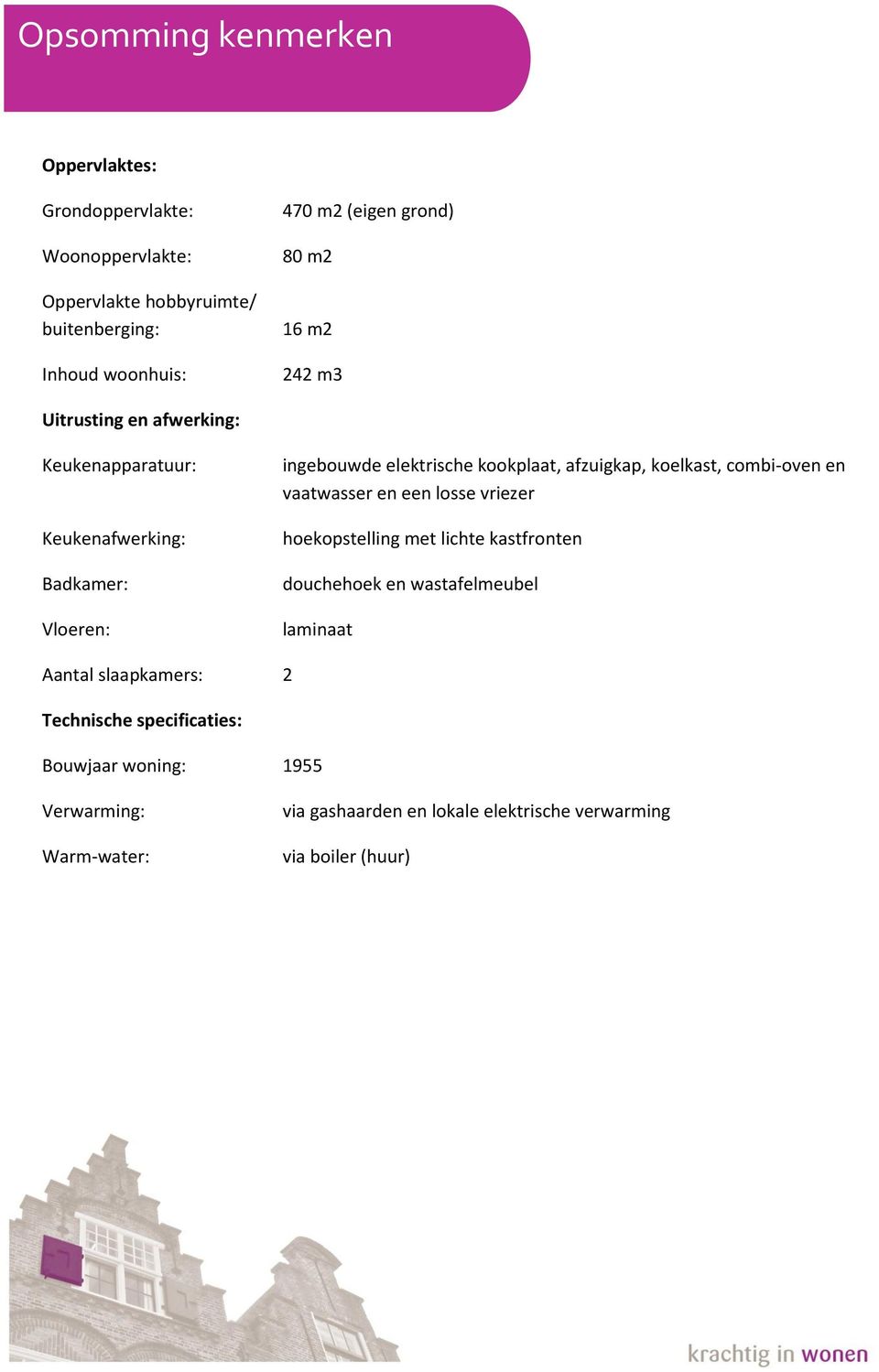 afzuigkap, koelkast, combi-oven en vaatwasser en een losse vriezer hoekopstelling met lichte kastfronten douchehoek en wastafelmeubel laminaat